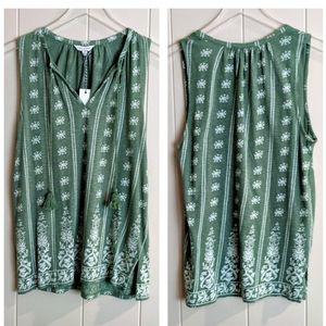 Lucky Brand NWOT Boho Sleeveless Top